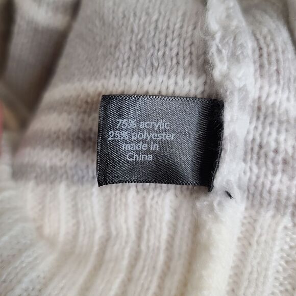 26 28 Lane Bryant Gray Stripe Long Sleeve Cardigan Open Front Reglan Sleeve - Picture 5 of 8